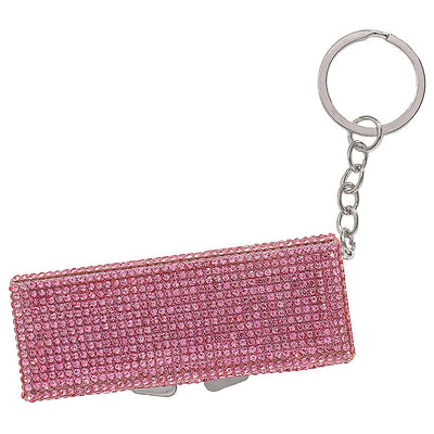 Pink Rhinestone Mini Organiser Bagpack Charm