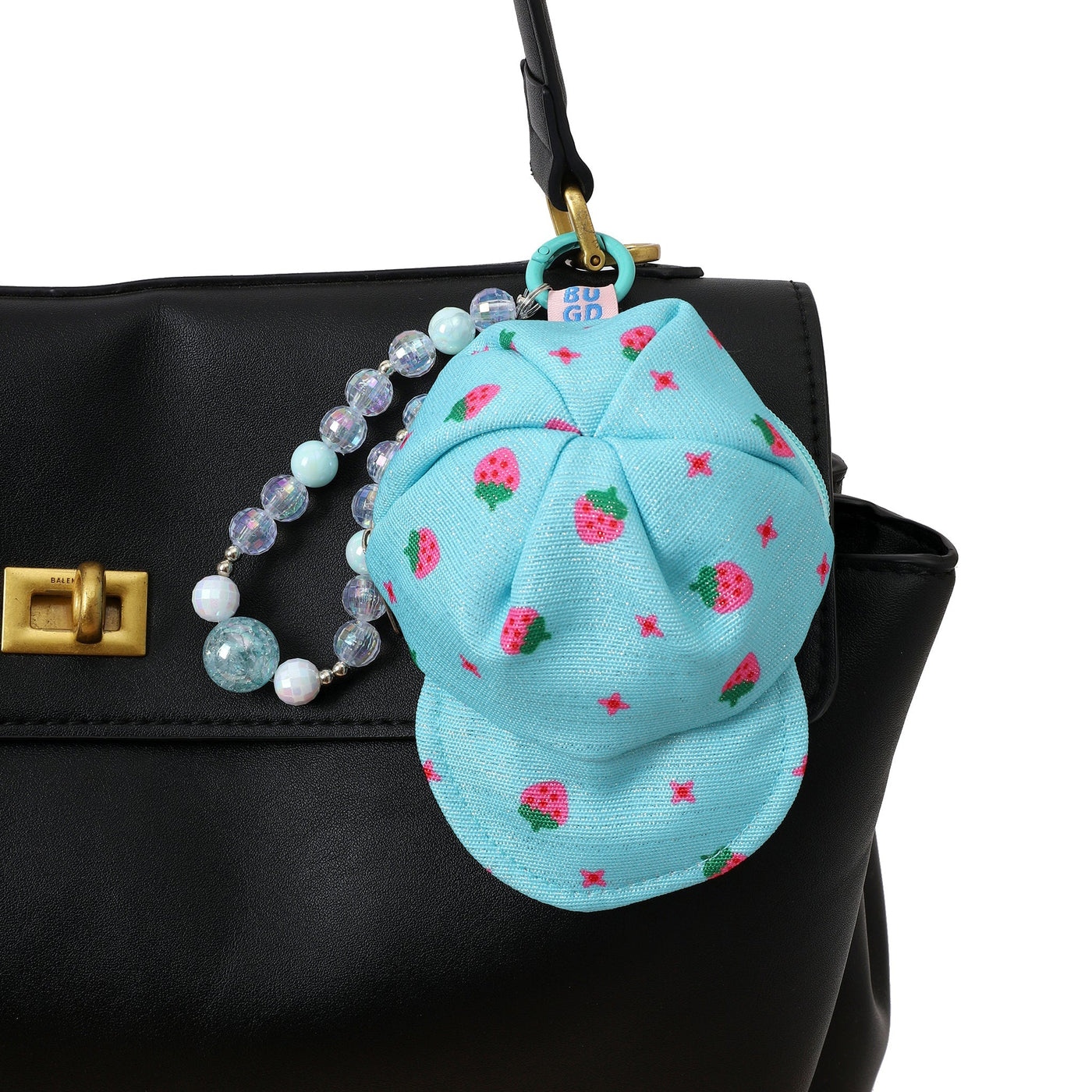 Mini Blue Cap Pouch Charm For Bags