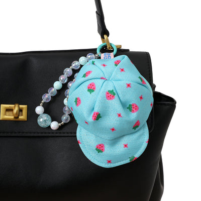 Mini Blue Cap Pouch Charm For Bags