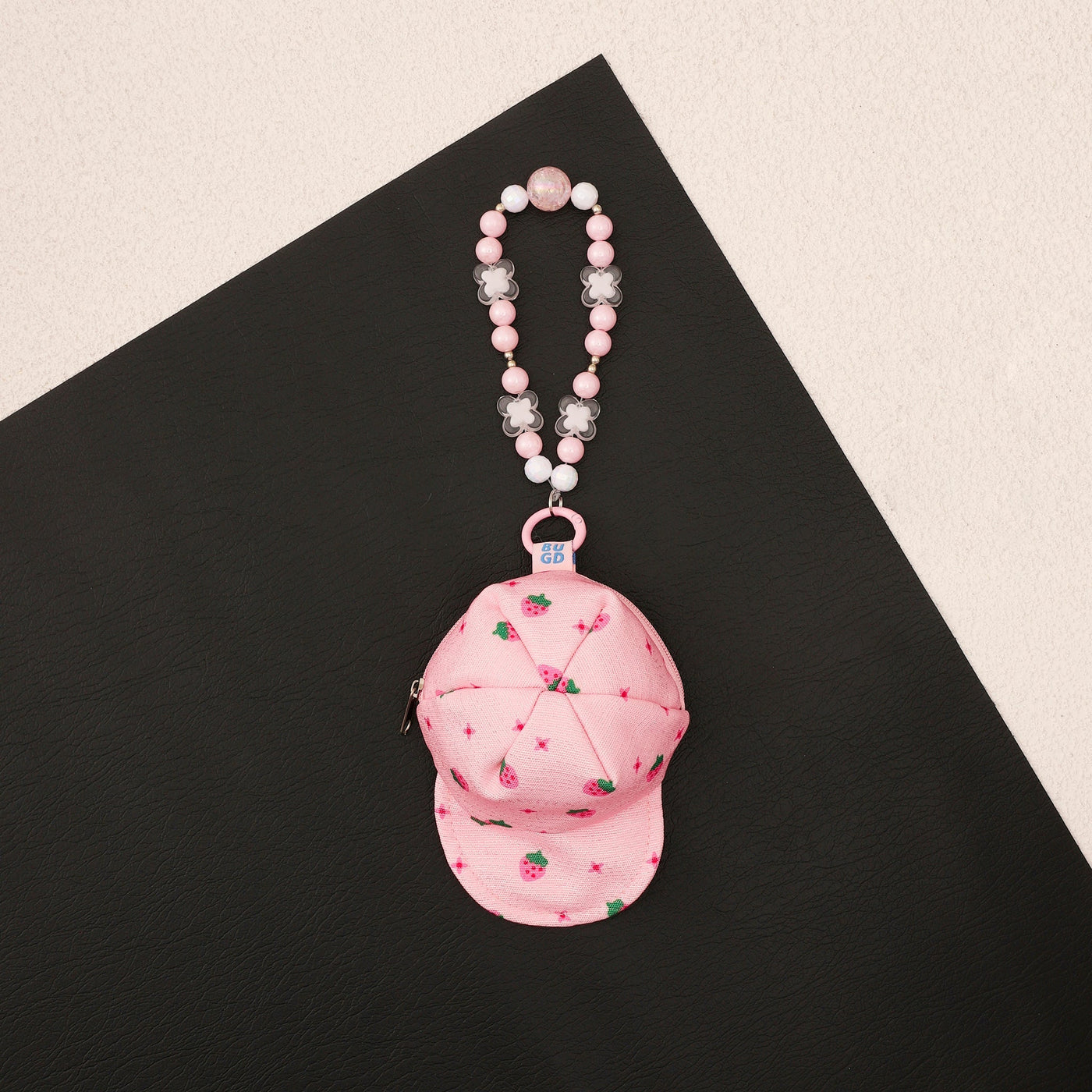 Mini Pink Cap Pouch Charm For Bags
