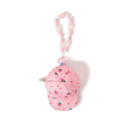 Mini Pink Cap Pouch Charm For Bags