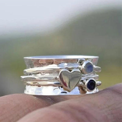 Whirling Heart Ring