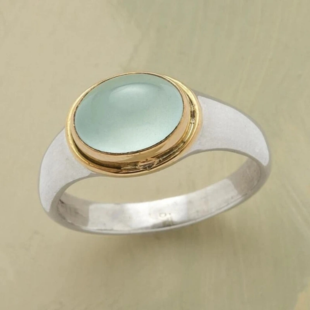 Radiance - Vintage Green Stone Ring