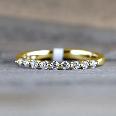 Diamond Bubble Ring | White Gold