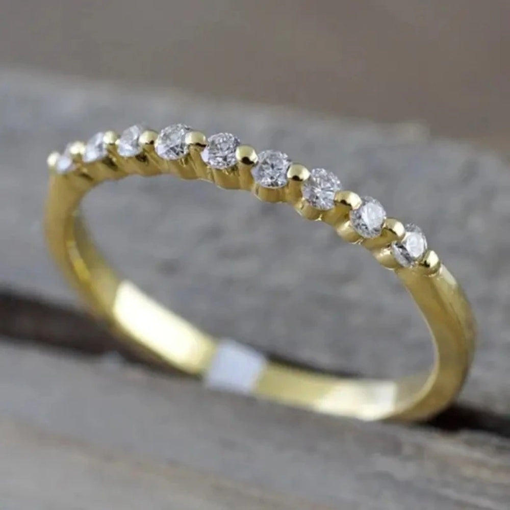 Diamond Bubble Ring | White Gold