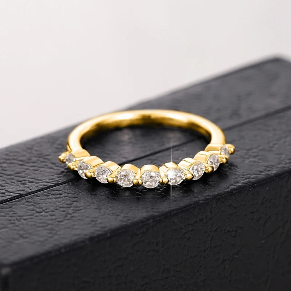 Diamond Bubble Ring | White Gold