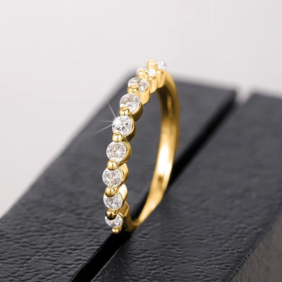 Diamond Bubble Ring | White Gold