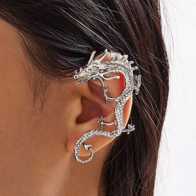 Exclusive Silver Serpent Earrings