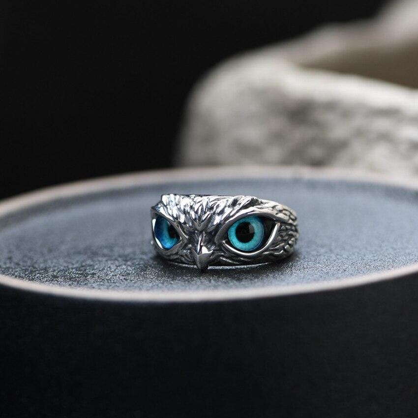 Opal & Silver Adjustable Lucky Owl Ring