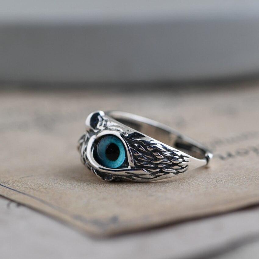 Opal & Silver Adjustable Lucky Owl Ring