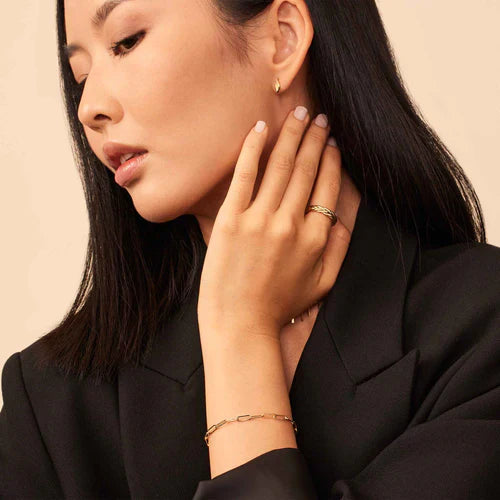 Venice Link Bracelet | White Gold