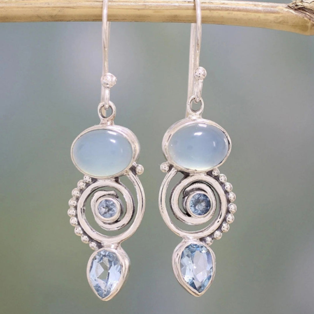 Timeless Silver Moonstone Earrings