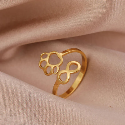 Infinity Paw Ring – Symbolic Partner Ring for Women