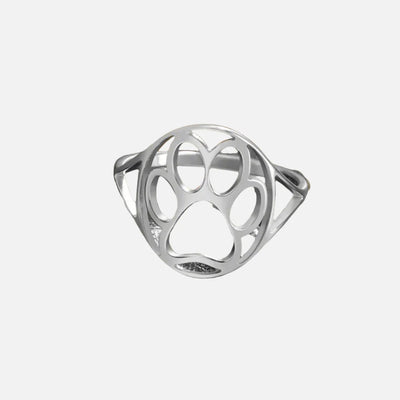 Open Paw Ring in Stainless Steel – Lightweight & Stylish