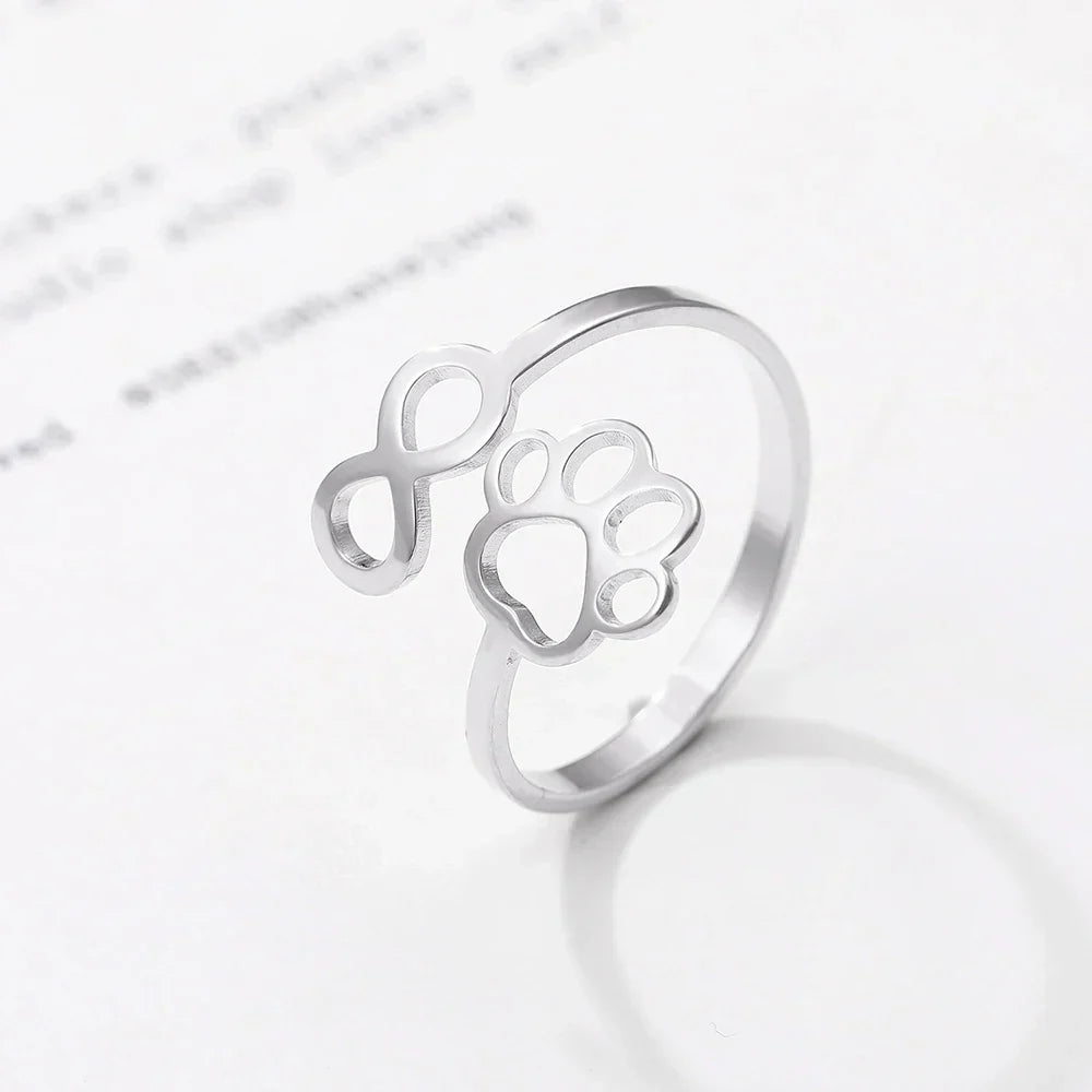 Infinity Paw Ring – Symbolic Partner Ring for Women
