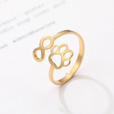 Infinity Paw Ring – Symbolic Partner Ring for Women
