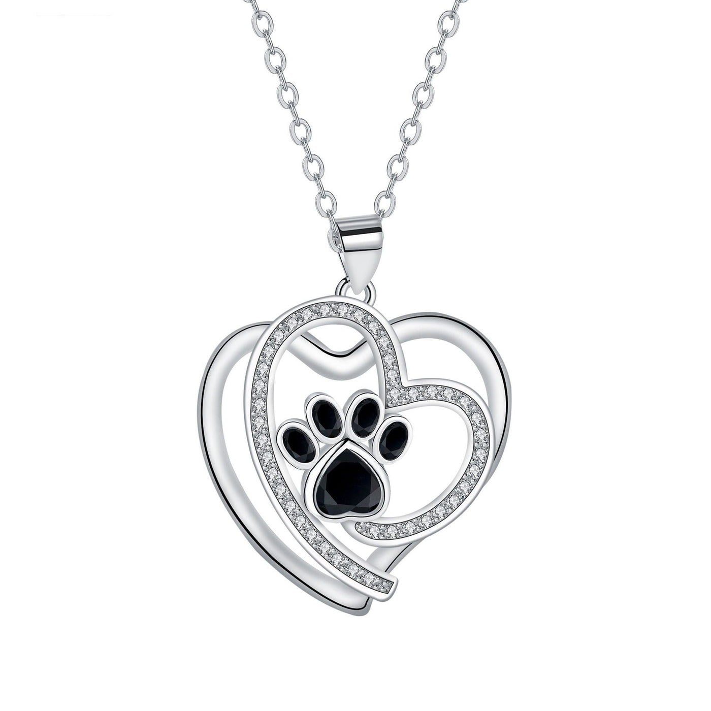 Cute Paw Print Clavicle Necklace