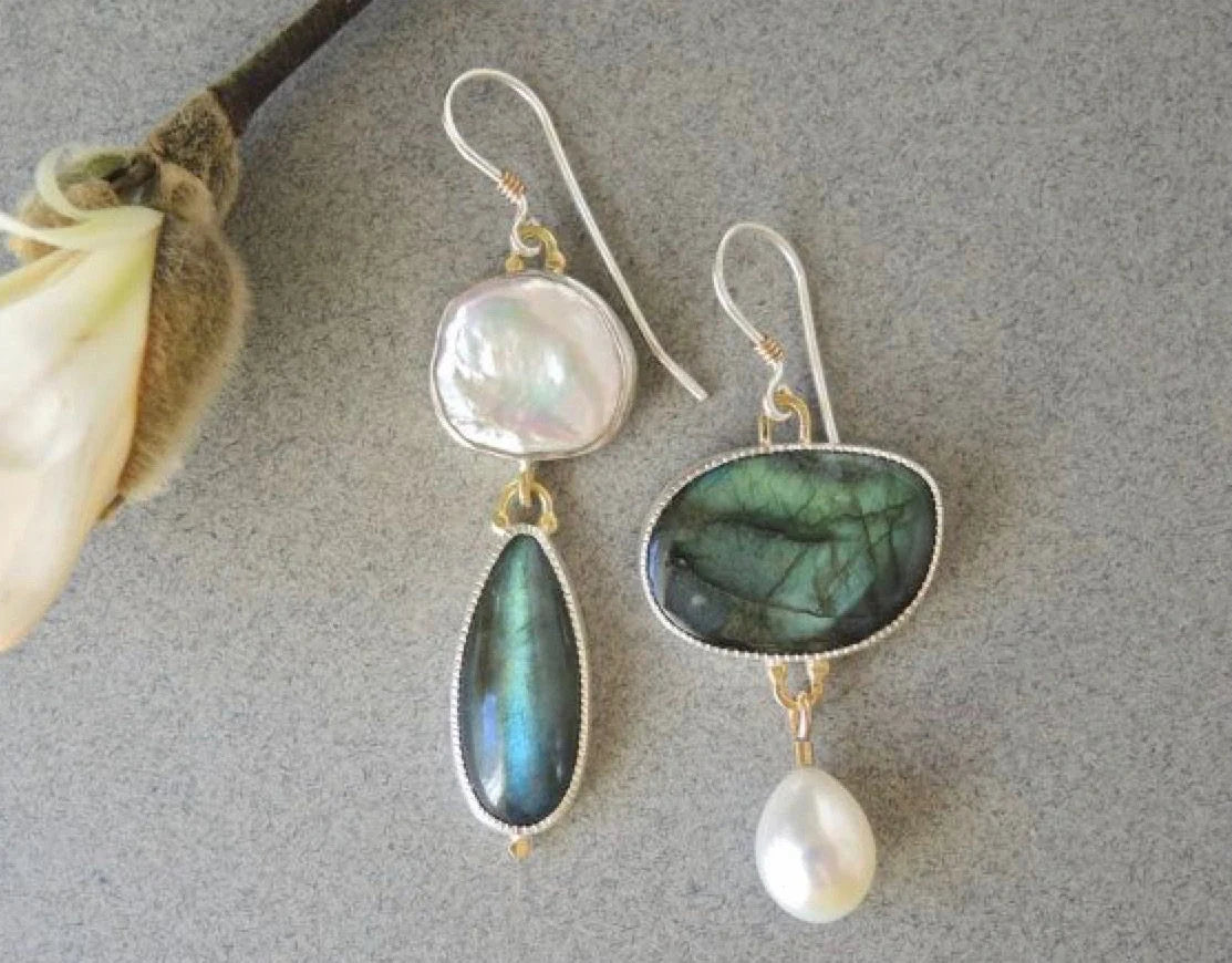 Vintage Stone Earrings