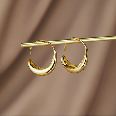China - Drop Hoop Earrings