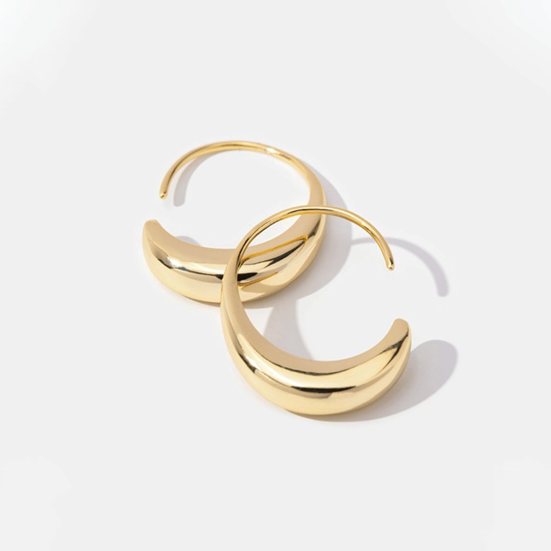 China - Drop Hoop Earrings