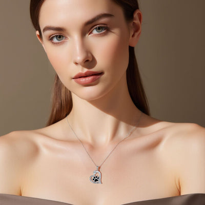 Heart & Paw Necklace - A Reminder of Loyal Companions