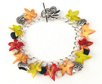 Autumn Hedgehog Charm Bracelet