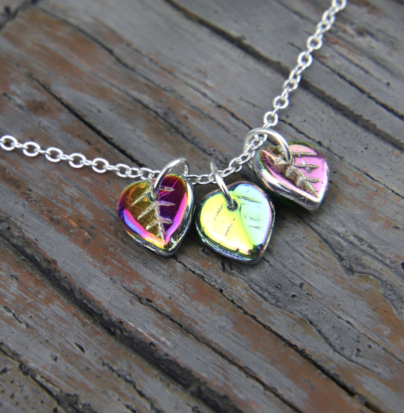 Rainbow Leaf Necklace