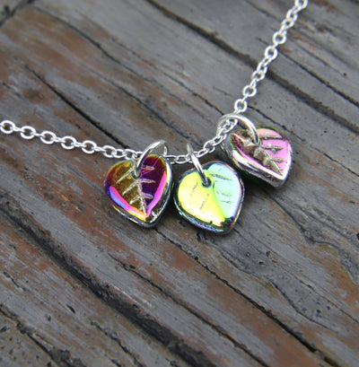Rainbow Leaf Necklace