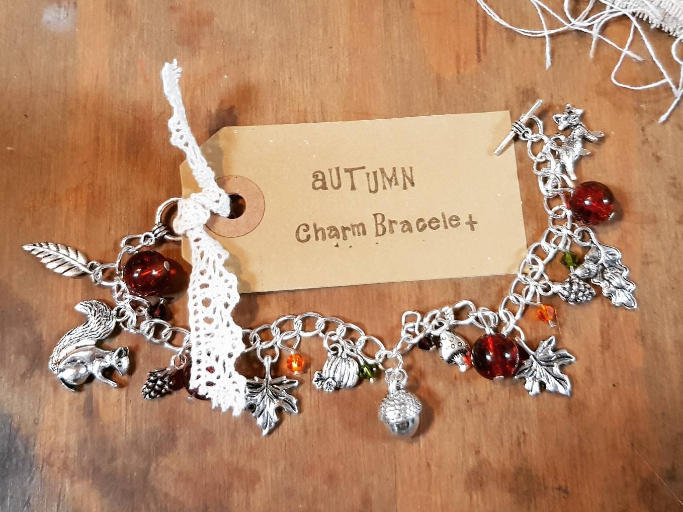 Silver Autumn Charm Bracelet