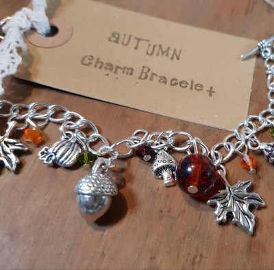 Silver Autumn Charm Bracelet