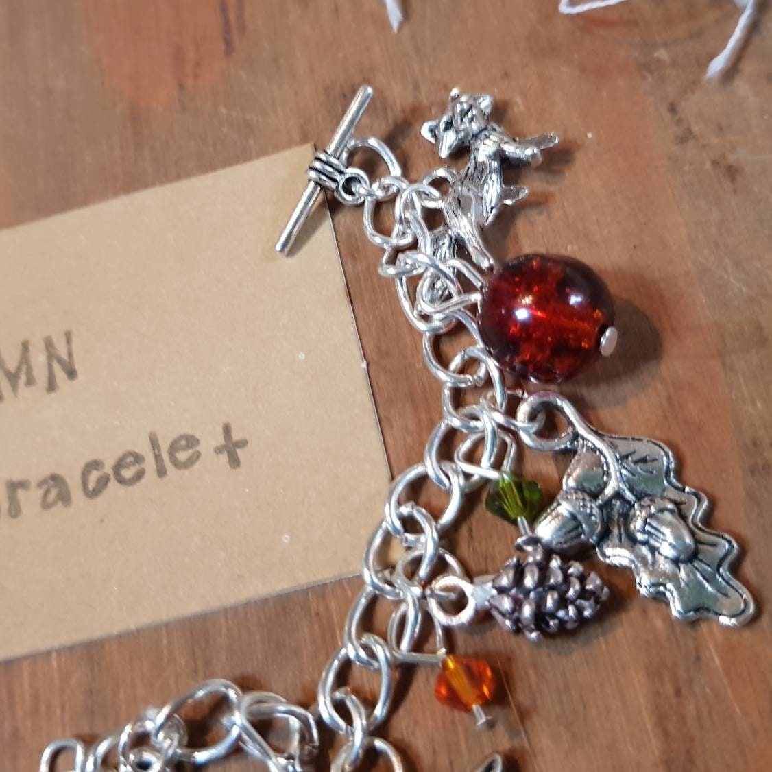 Silver Autumn Charm Bracelet