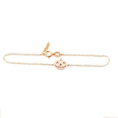 Dainty Gold Pumpkin Bracelet