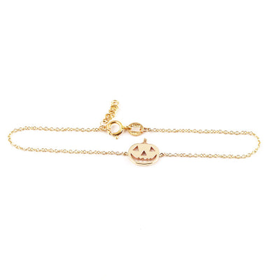 Dainty Gold Pumpkin Bracelet