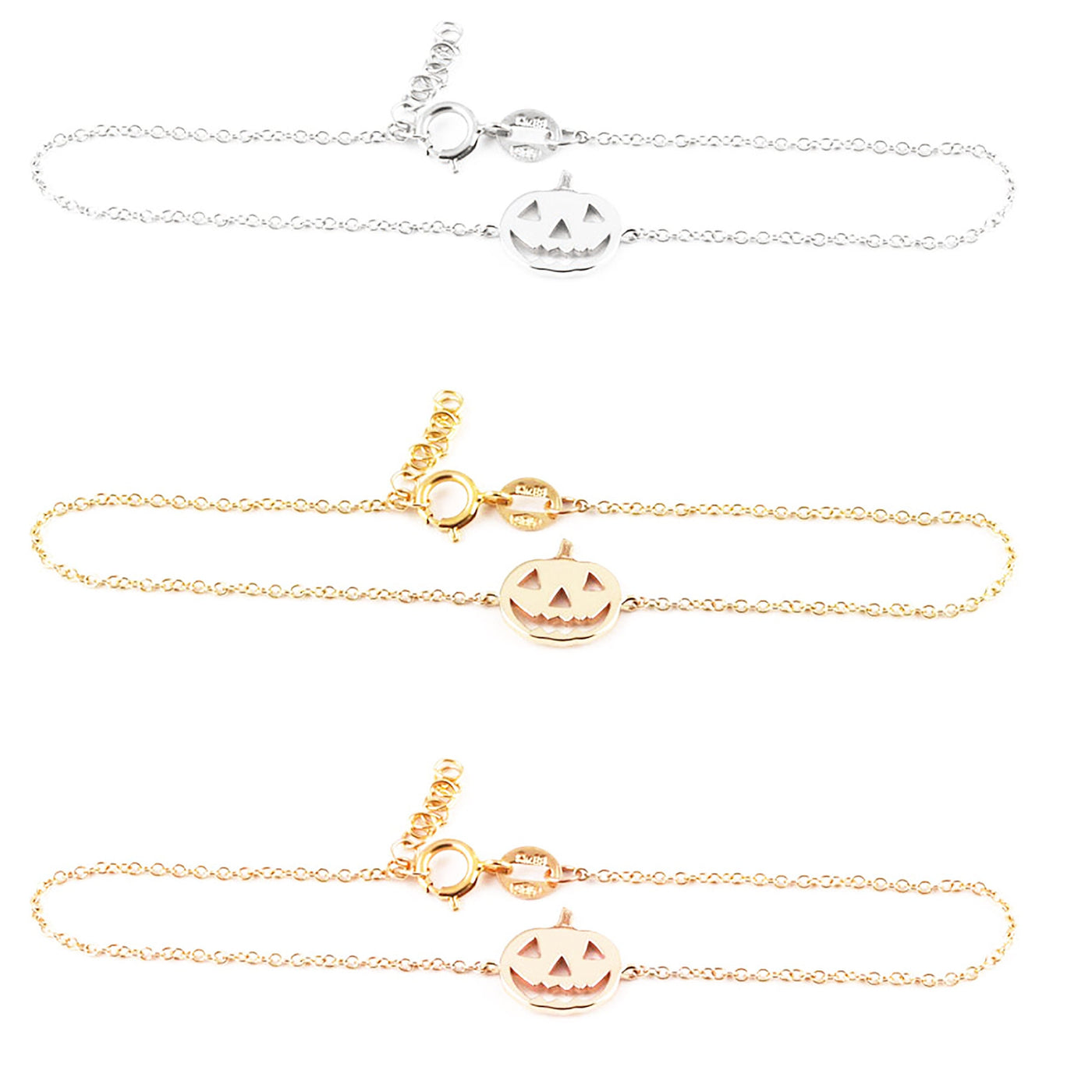 Dainty Gold Pumpkin Bracelet