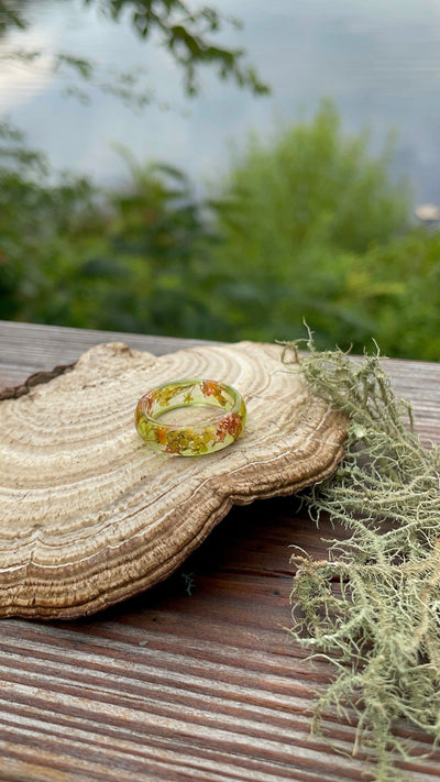 Epoxy Autumn Resin Ring