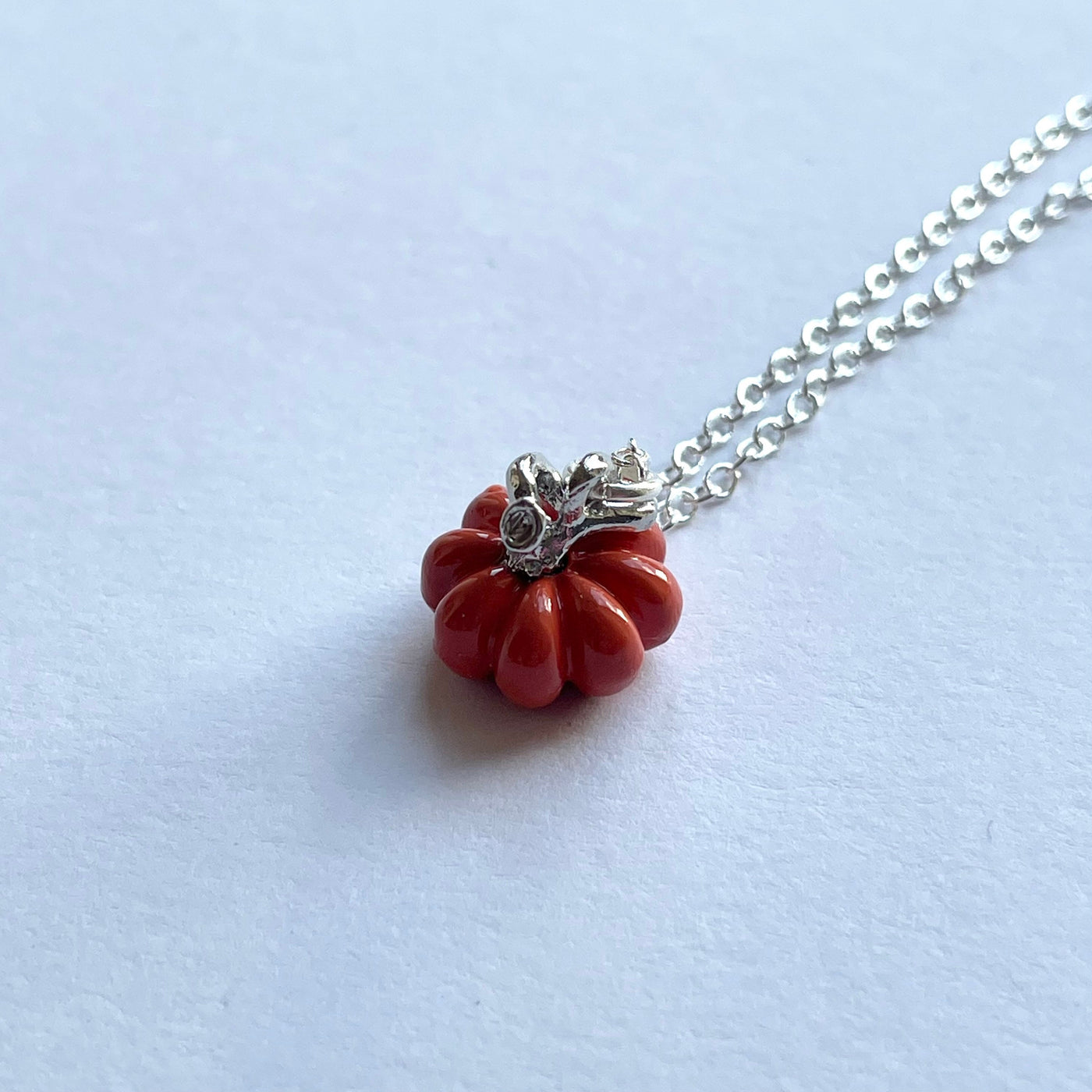 Dainty Pumpkin Pendant Necklace