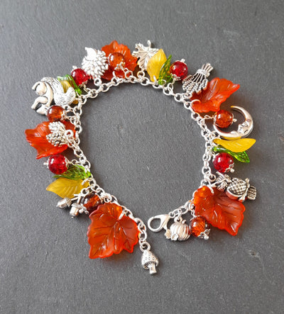 Woodland Autumn Charm Bracelet