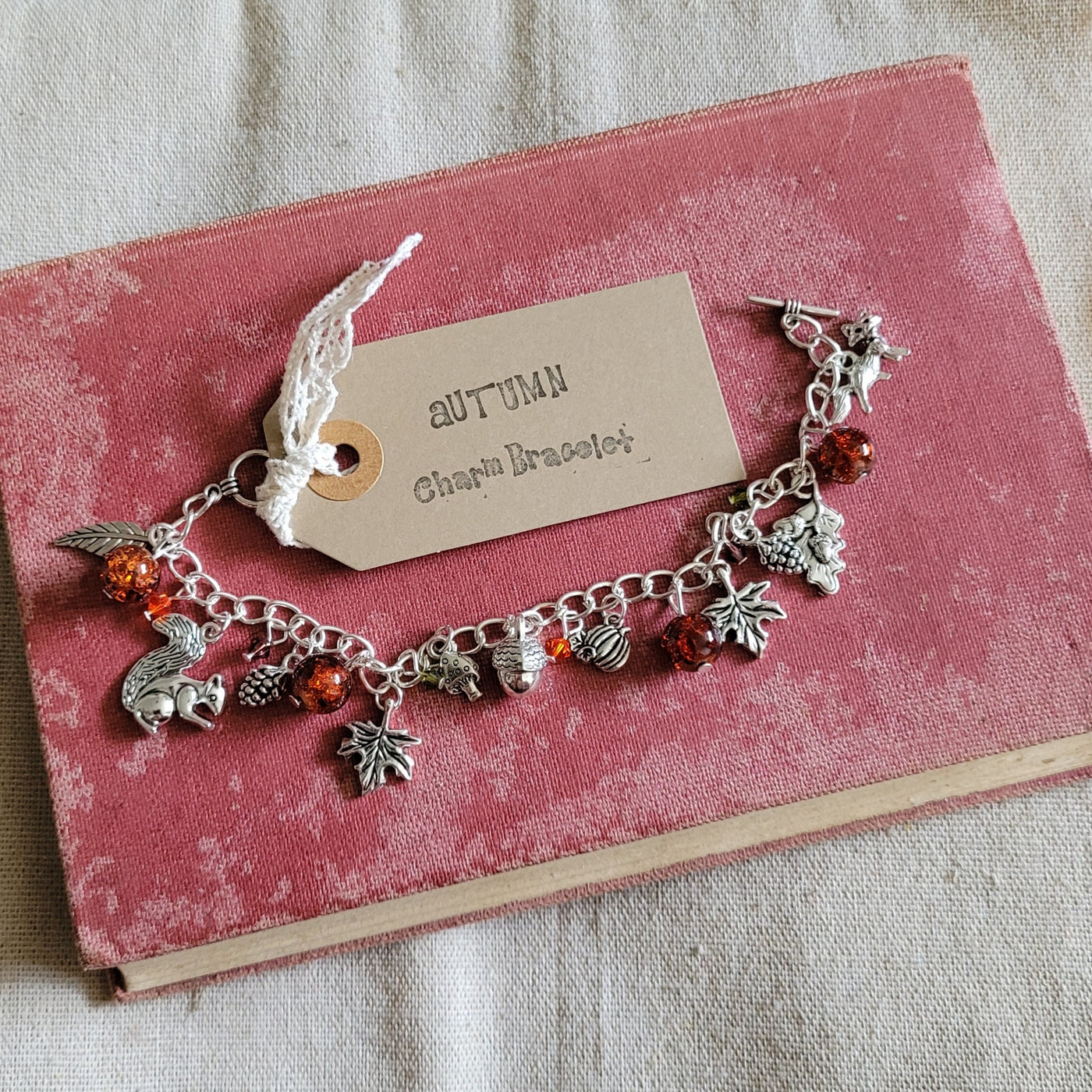 Silver Autumn Charm Bracelet