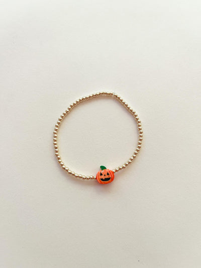 Dainty Halloween Pumpkin Bracelet