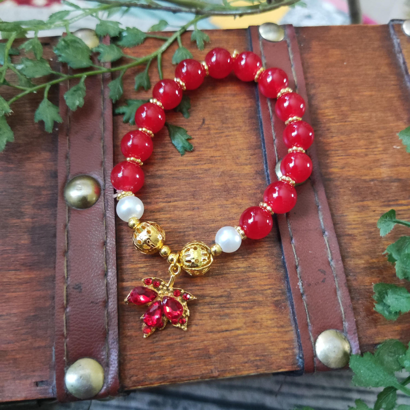 Maple Leaf Charm Bracelet