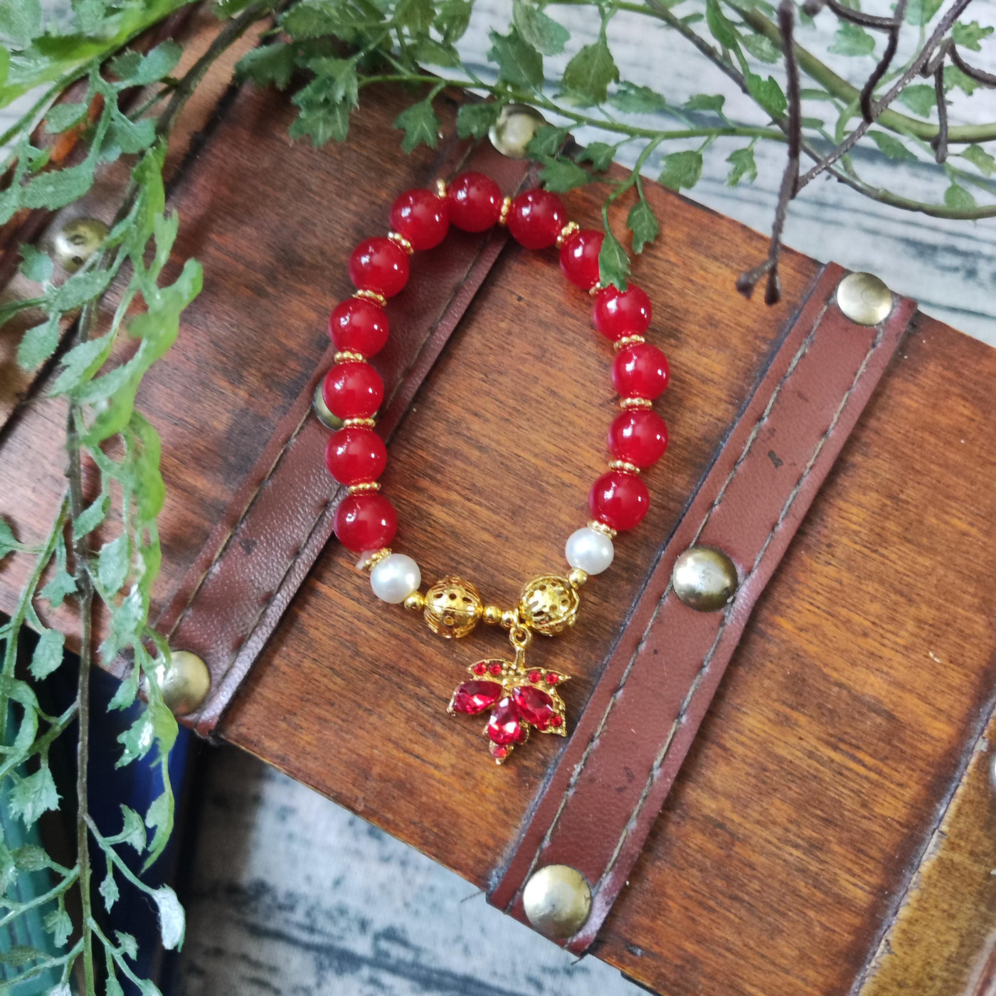 Maple Leaf Charm Bracelet