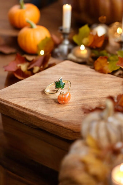 Adjustable Fall Pumpkin Ring