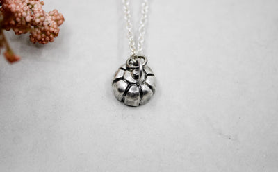 Sterling Silver Pumpkin Necklace
