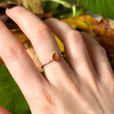 Dainty Autumn Leaf Ring