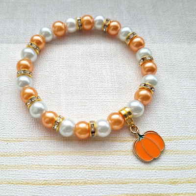 Pumpkin Bracelet Autumn Fall Jewelry