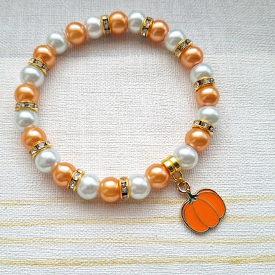 Pumpkin Bracelet Autumn Fall Jewelry