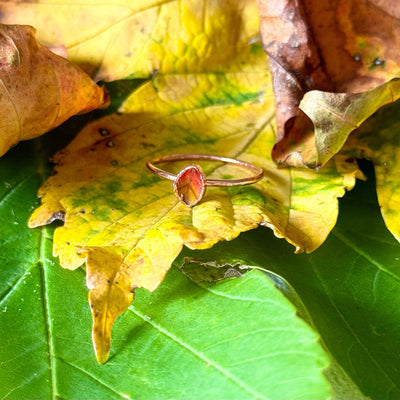 Dainty Autumn Leaf Ring