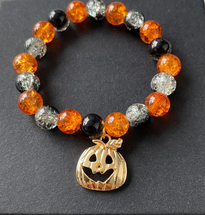 Gold Pumpkin Charm Bracelet