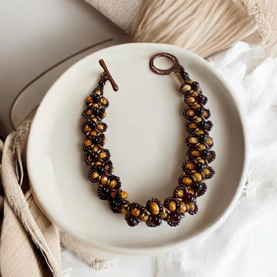 Metallic Beaded Bracelet