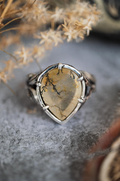 Sonora Dendritic Agate Silver Ring